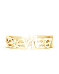 Full Text Ring Gold Plated